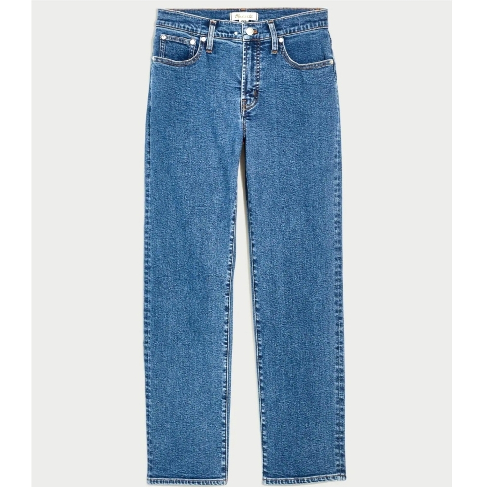 Madewell Women's Straight Leg Jeans Tall Length  - Blue